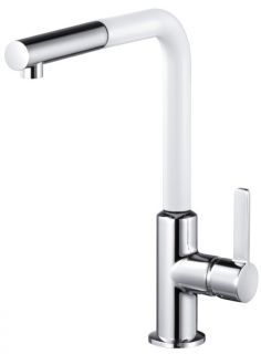 Смеситель для кухни Kludi L-Ine белый/хром 408519375